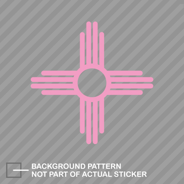 New Mexico State Flag Sante Fe Logo Sticker Die Cut Decal - Picture 13 of 21