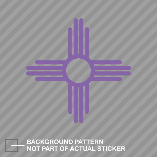 New Mexico State Flag Sante Fe Logo Sticker Die Cut Decal - Picture 14 of 21