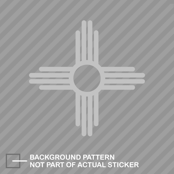New Mexico State Flag Sante Fe Logo Sticker Die Cut Decal - Picture 15 of 21