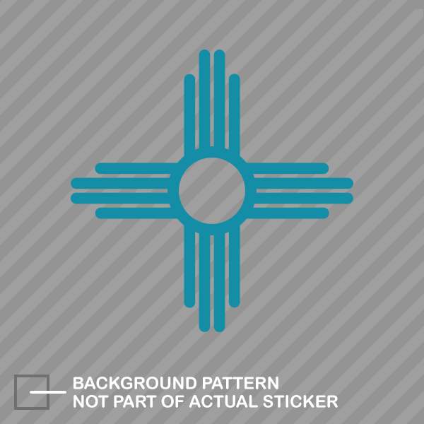 New Mexico State Flag Sante Fe Logo Sticker Die Cut Decal - Picture 18 of 21