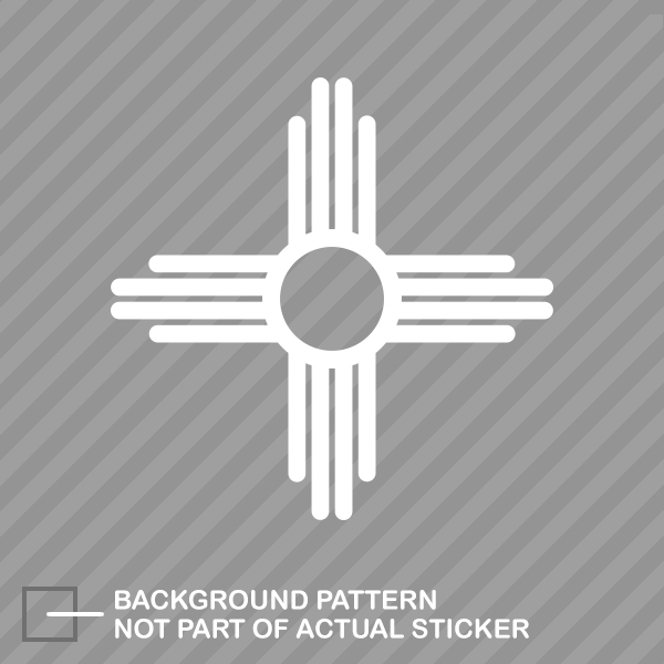 New Mexico State Flag Sante Fe Logo Sticker Die Cut Decal - Picture 2 of 21