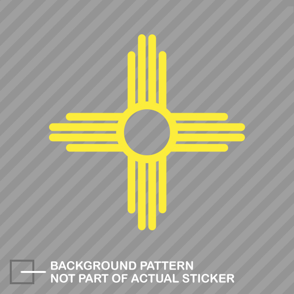 New Mexico State Flag Sante Fe Logo Sticker Die Cut Decal - Picture 16 of 21