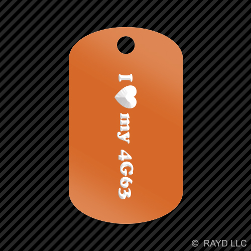 I Love my 4G63 Keychain GI dog tag engraved many colors JDM DSM EVO - Picture 11 of 12