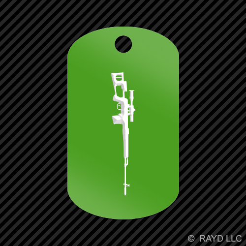 Dragunov Keychain GI dog tag engraved many colors sniper rifle 7.62 - Picture 5 of 12