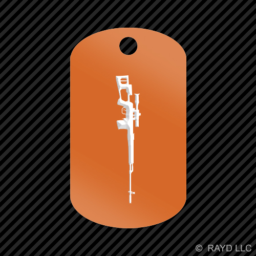 Dragunov Keychain GI dog tag engraved many colors sniper rifle 7.62 - Picture 11 of 12