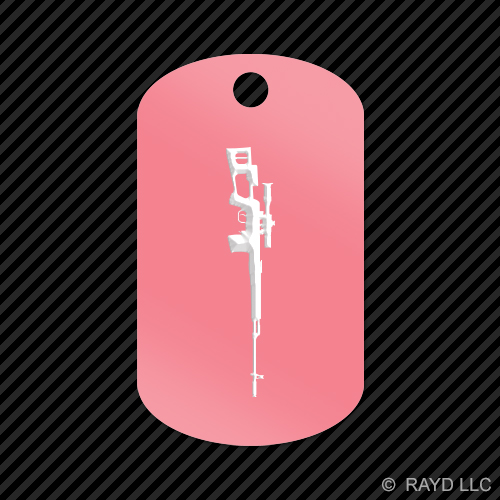 Dragunov Keychain GI dog tag engraved many colors sniper rifle 7.62 - Picture 4 of 12