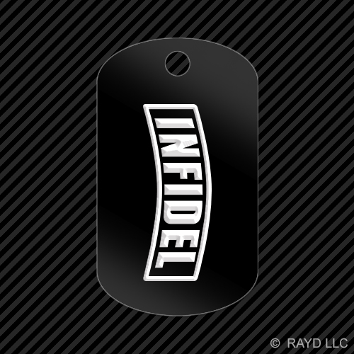 Ungläubiger Schlüsselanhänger GI Erkennungsmarke graviert viele Farben US Army USMC - Bild 2 von 12