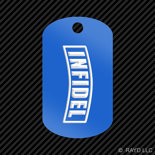 Ungläubiger Schlüsselanhänger GI Erkennungsmarke graviert viele Farben US Army USMC - Bild 6 von 12