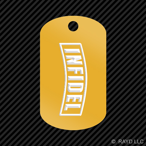 Ungläubiger Schlüsselanhänger GI Erkennungsmarke graviert viele Farben US Army USMC - Bild 10 von 12