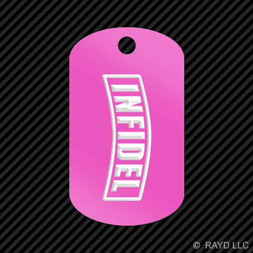 Ungläubiger Schlüsselanhänger GI Erkennungsmarke graviert viele Farben US Army USMC - Bild 9 von 12