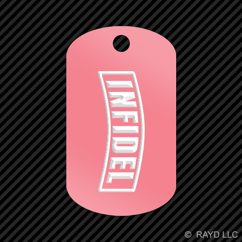 Ungläubiger Schlüsselanhänger GI Erkennungsmarke graviert viele Farben US Army USMC - Bild 4 von 12