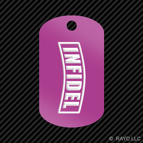 Ungläubiger Schlüsselanhänger GI Erkennungsmarke graviert viele Farben US Army USMC - Bild 8 von 12