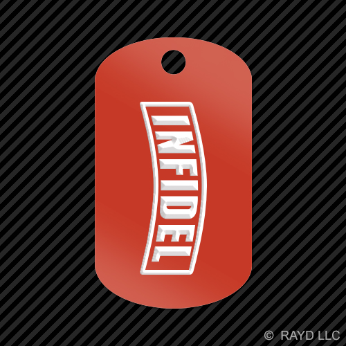 Ungläubiger Schlüsselanhänger GI Erkennungsmarke graviert viele Farben US Army USMC - Bild 12 von 12