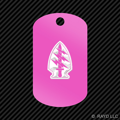 Special Forces Airborne Insignia Keychain GI dog tag engraved many colors - Picture 9 of 12