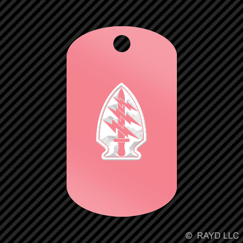 Special Forces Airborne Insignia Keychain GI dog tag engraved many colors - Picture 4 of 12