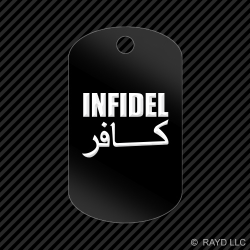 Portachiavi Infidel GI etichetta cane incisa molti colori - Foto 2 di 12