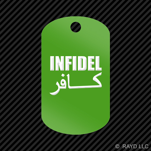 Portachiavi Infidel GI etichetta cane incisa molti colori - Foto 5 di 12