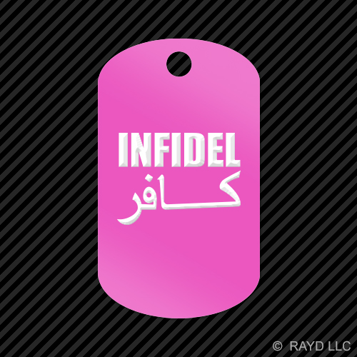 Portachiavi Infidel GI etichetta cane incisa molti colori - Foto 9 di 12