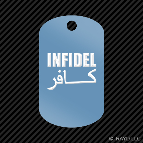 Portachiavi Infidel GI etichetta cane incisa molti colori - Foto 7 di 12