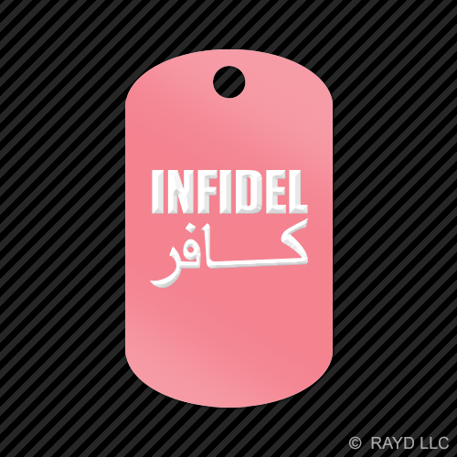 Portachiavi Infidel GI etichetta cane incisa molti colori - Foto 4 di 12