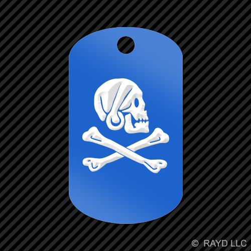 Jolly Roger Henry Every Pirate Keychain GI dog tag engraved many colors - Picture 6 of 12