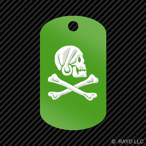 Jolly Roger Henry Every Pirate Keychain GI dog tag engraved many colors - Picture 5 of 12