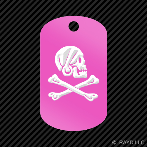 Jolly Roger Henry Every Pirate Keychain GI dog tag engraved many colors - Picture 9 of 12
