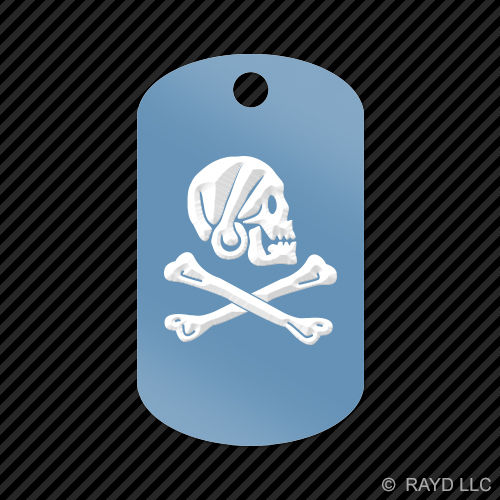 Jolly Roger Henry Every Pirate Keychain GI dog tag engraved many colors - Picture 7 of 12