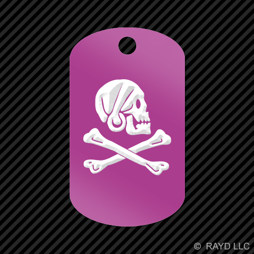 Jolly Roger Henry Every Pirate Keychain GI dog tag engraved many colors - Picture 8 of 12