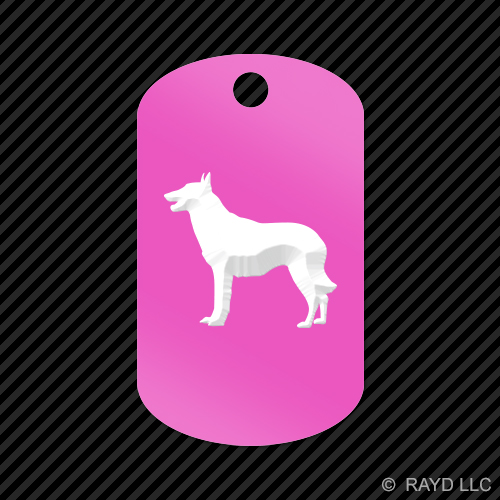 Belgian Malinois Keychain GI dog tag engraved many colors dog canine pet - Bild 9 von 12