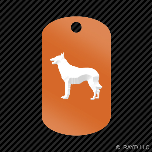 Belgian Malinois Keychain GI dog tag engraved many colors dog canine pet - Bild 11 von 12