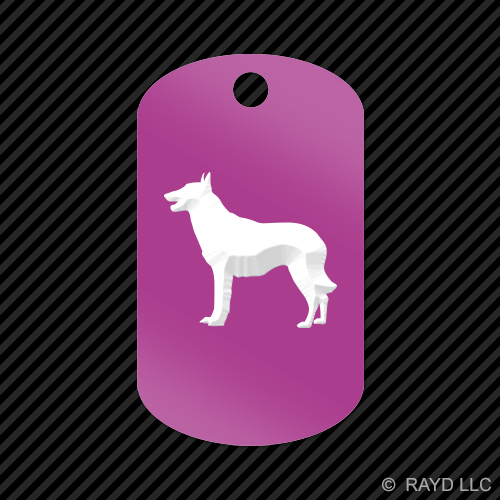 Belgian Malinois Keychain GI dog tag engraved many colors dog canine pet - Bild 8 von 12