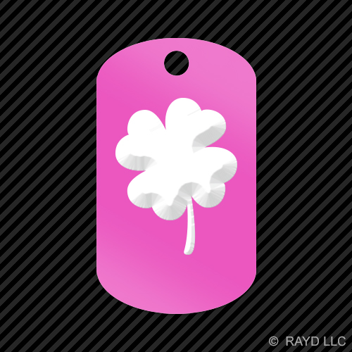 4 Leaf Clover Keychain GI dog tag engraved many colors  lucky irish - Bild 9 von 12