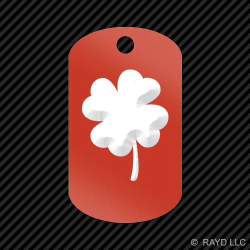 4 Leaf Clover Keychain GI dog tag engraved many colors  lucky irish - Bild 12 von 12