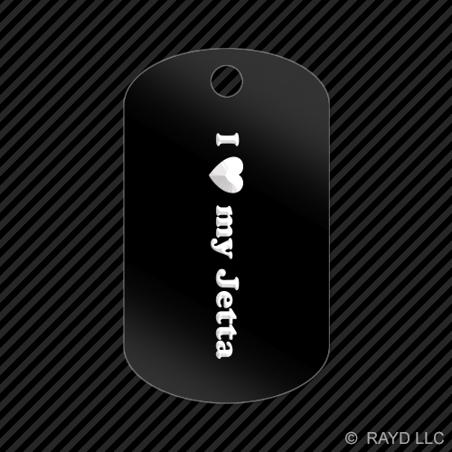 I love my Jetta Keychain GI dog tag engraved many colors - Picture 2 of 12