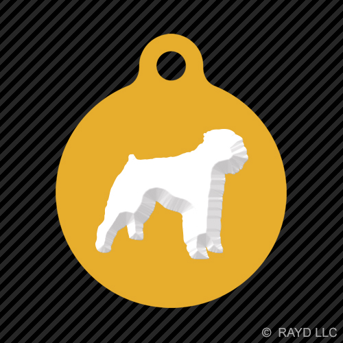 Bouvier des Flandres Keychain Round with Tab dog engraved many colors dog canine - Picture 9 of 11