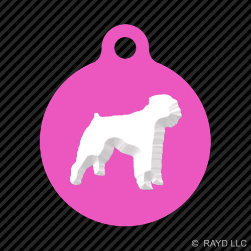 Bouvier des Flandres Keychain Round with Tab dog engraved many colors dog canine - Picture 8 of 11
