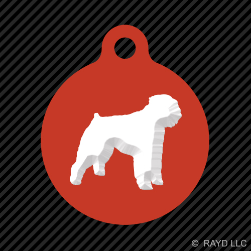 Bouvier des Flandres Keychain Round with Tab dog engraved many colors dog canine - Picture 11 of 11