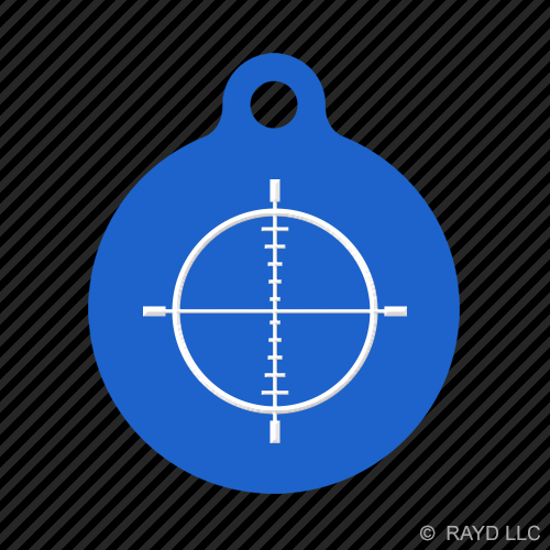 Portachiavi a croce tondo con linguetta cane inciso molti colori molon labe 2a tipo 1 - Foto 5 di 11