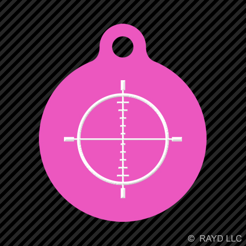 Portachiavi a croce tondo con linguetta cane inciso molti colori molon labe 2a tipo 1 - Foto 8 di 11