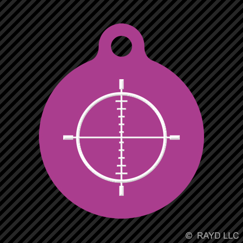 Portachiavi a croce tondo con linguetta cane inciso molti colori molon labe 2a tipo 1 - Foto 7 di 11