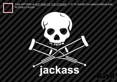 Jackass Sticker Decal Die Cut  