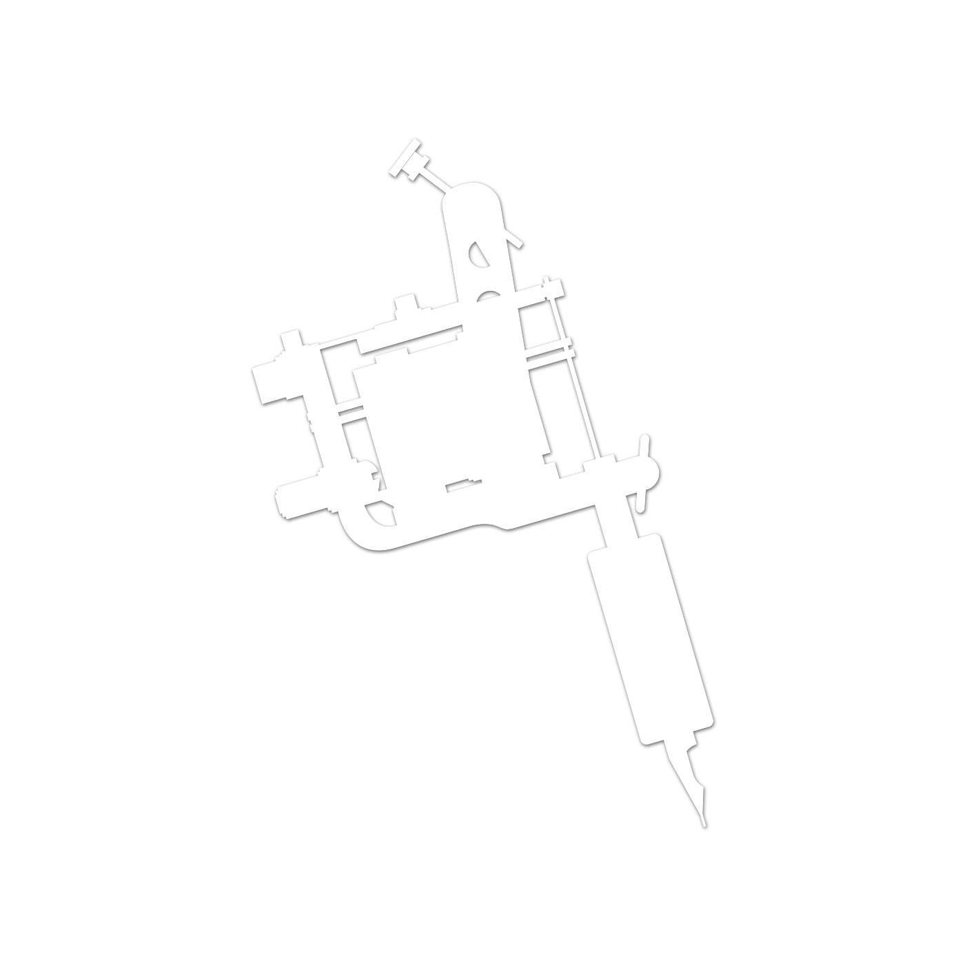 Tattoo Machine Sticker Decal Die Cut