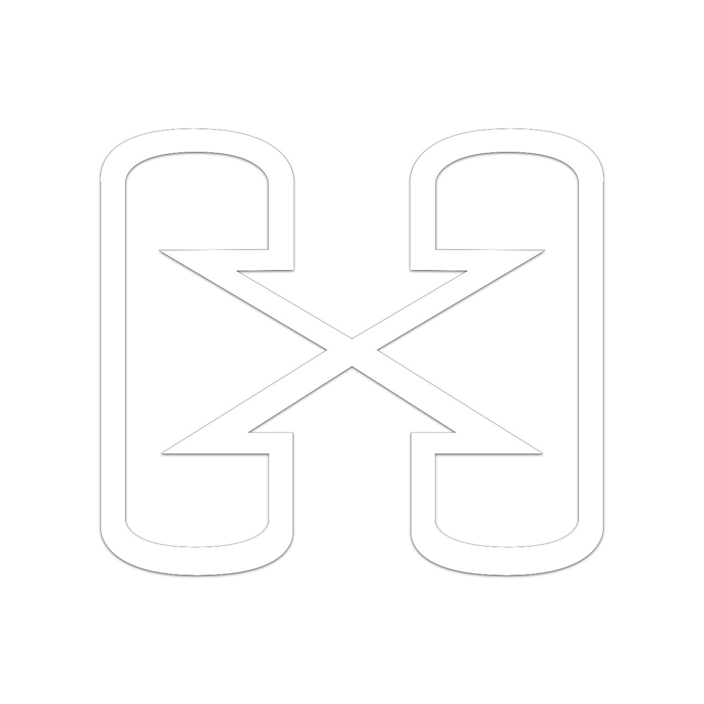 Hybrid Logo Sticker Decal Die Cut
