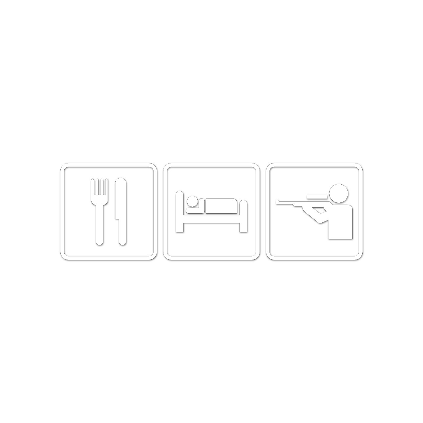Eat Sleep Hunt Sticker Decal Die Cut
