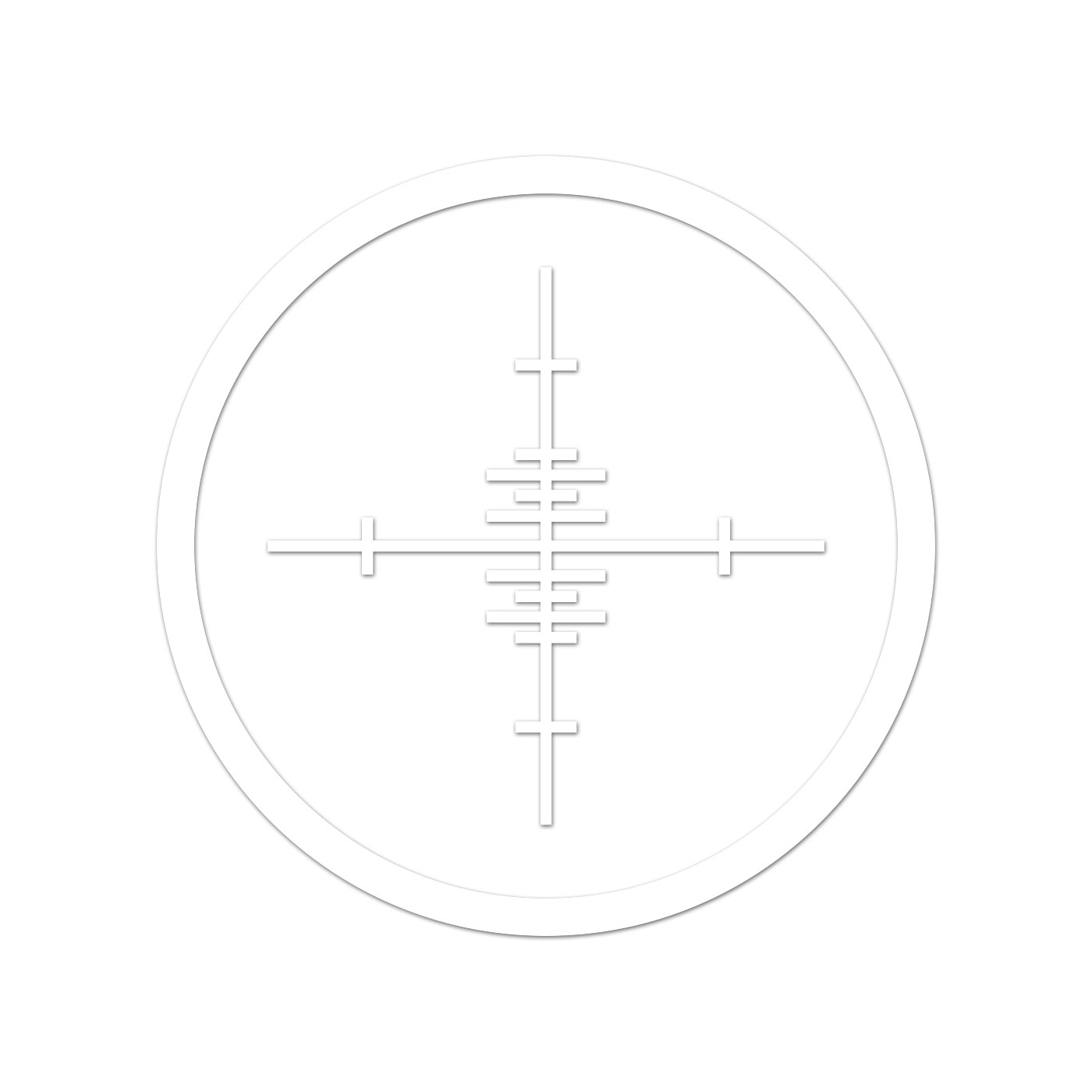 Crosshairs V2 Sticker Decal Die Cut