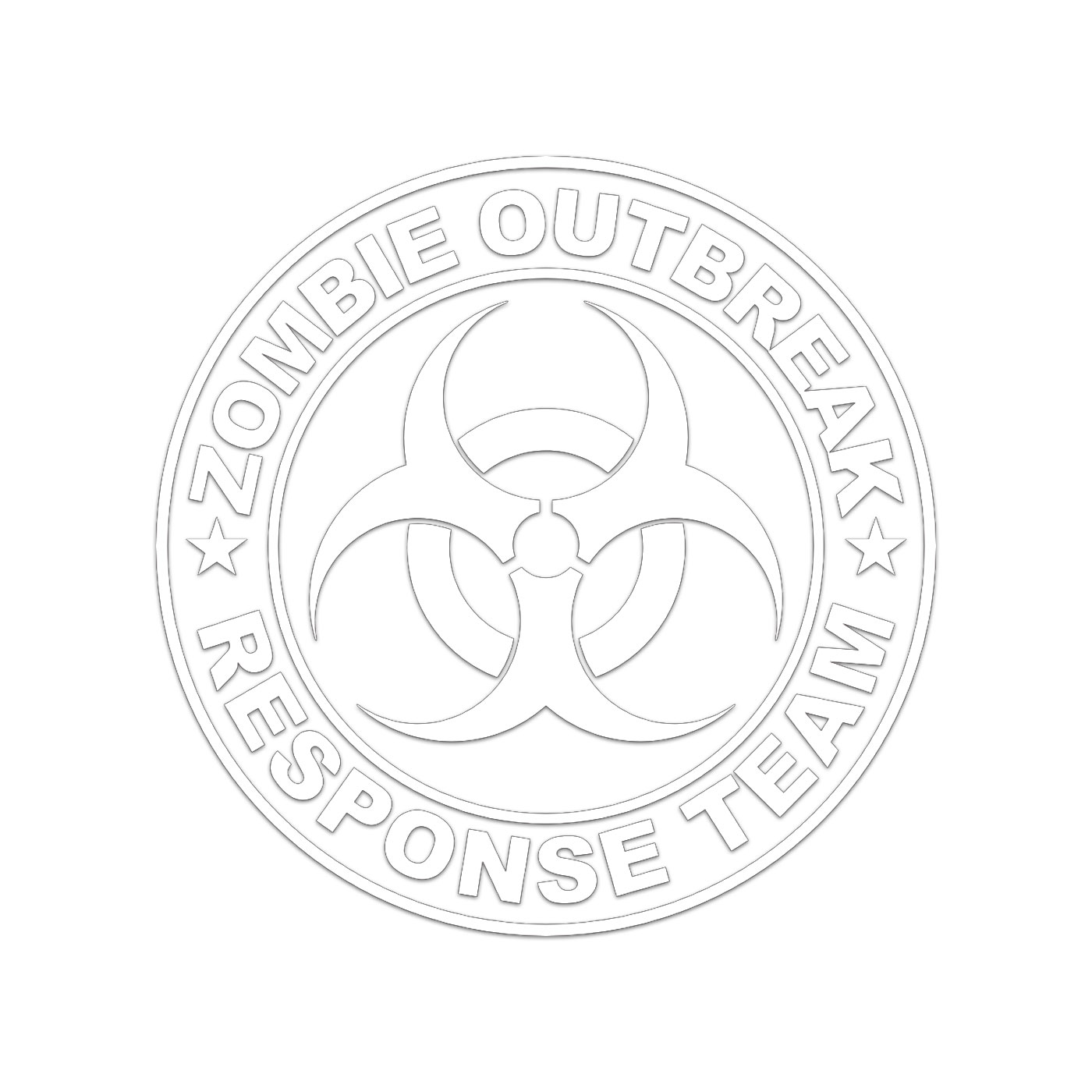 Zombie Outbreak Response Team Sticker Decal Die Cut