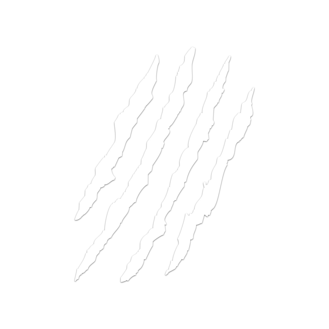 Claw Marks Sticker Decal Die Cut