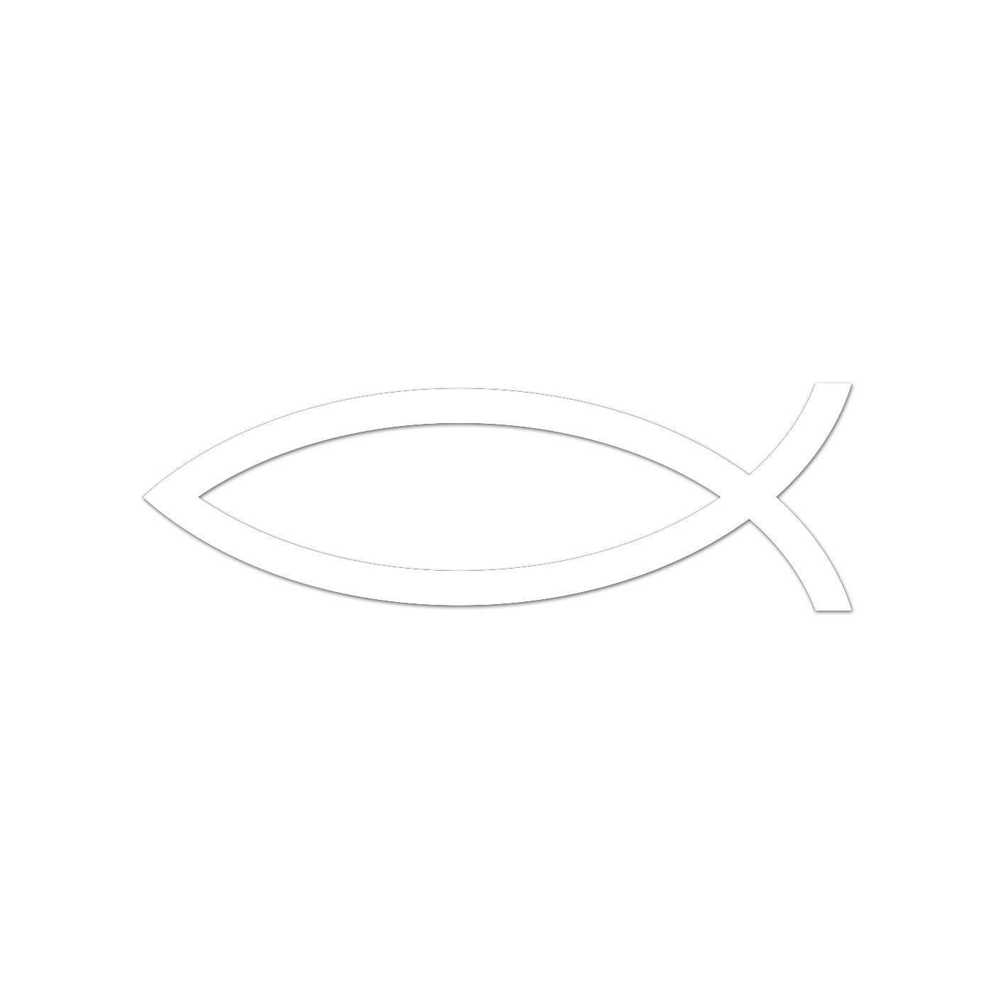 Christian Jesus Fish Ichthys Sticker Decal Die Cut