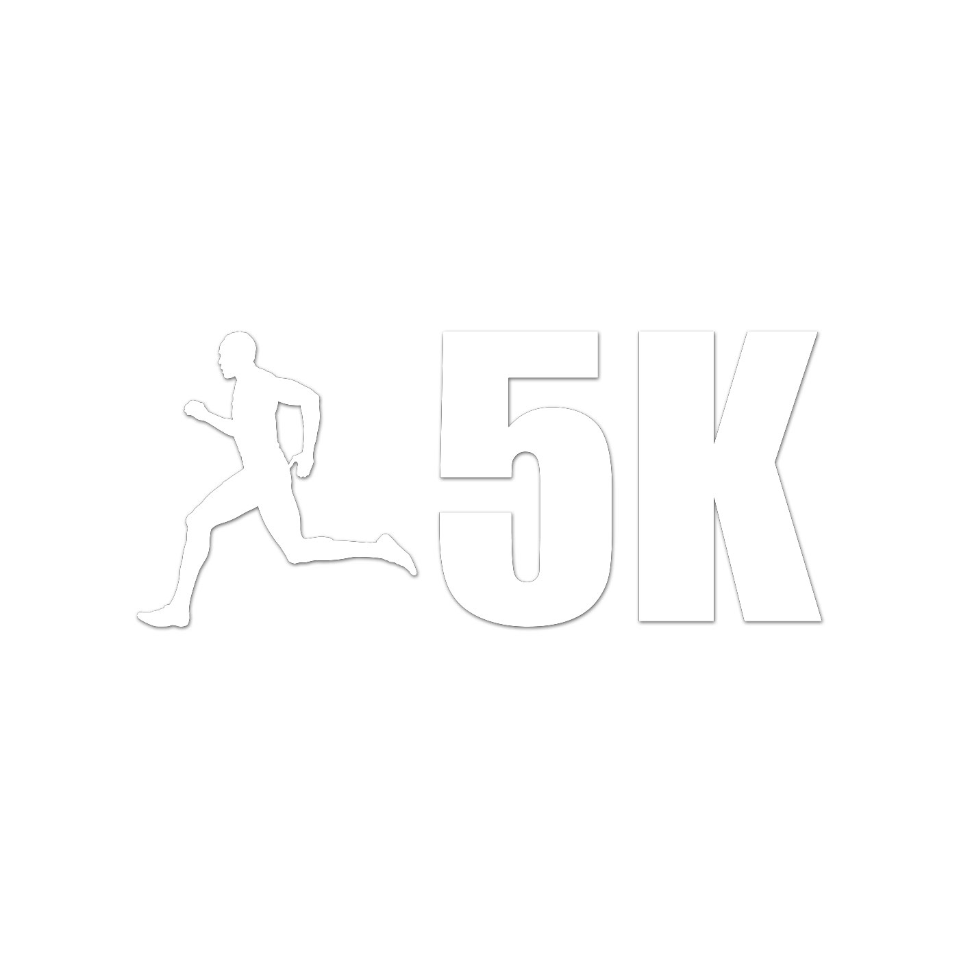 Mens 5K Sticker Decal Die Cut